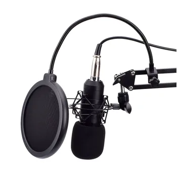 

Capacitive Microphone 43x21x8.5 cm With Metal Shock Mount Vocals Musical Instruments Accessories Recording Video Production Tool