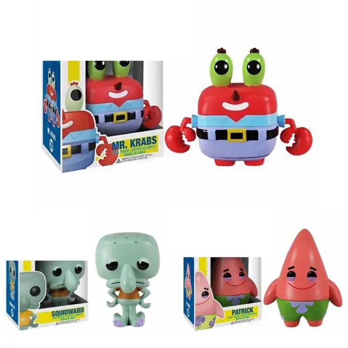 Funko MOVIES SQUIDWARD PATRICK Mr. Krabs 26# 27# 29# PVC Action Figure Collectible Model toys for chlidren birthday Gift | Игрушки и