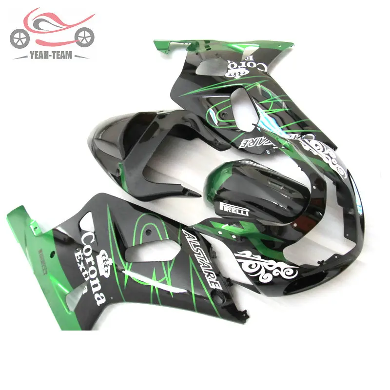 Бесплатно обтекатели комплект для Suzuki K1 2001-2003 GSXR750 01 02 03 GSXR600 GSXR 600 750 corona ABS комплекты мотоциклетных обтекателей