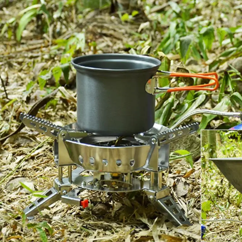 

Hot Sale Outdoor Camping Picnic Practical 6800W Gas Stove BBQ Split Gas Stove Cooking Tool for Camping Picnic Hiking