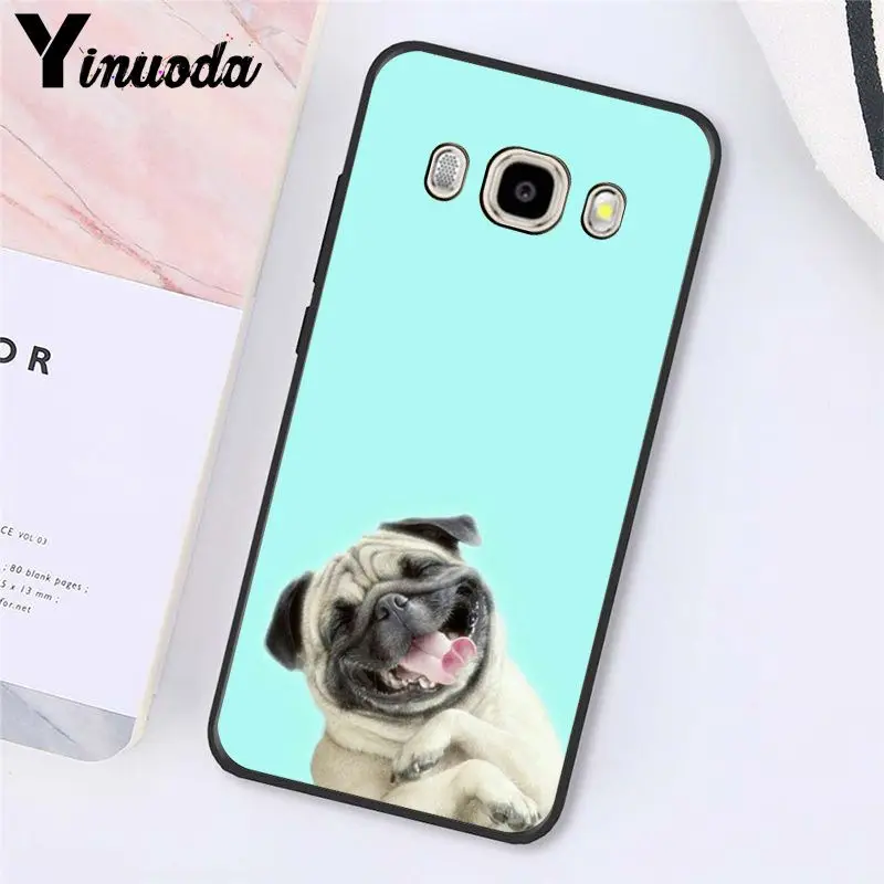 A10 Yinuoda животных милая собака мопс для чтения, мягкий чехол для телефона для samsung Galaxy J7 J6 J8 J4 J4Plus J7 DUO J7NEO J2 J5 Prime - Цвет: A10