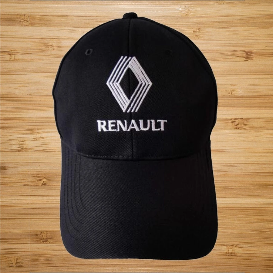 Renault Logo Black Style Auto Logo Adjustable Embroidered Snapback Hood Hat Mens Women Unisex