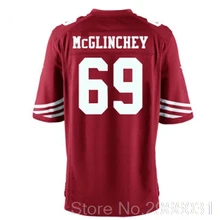 A+++ мужская майка McGlinchey майка Hughes Minkah Fitzpatrick Saquon Barkley Сэм дарнольд Бейкер Мэйфилд Джош Аллен драфт Джерси