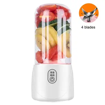 

Protable Mini Juicer Cup Personal Travel Blender USB Rechargeable 300ml Fruit Mixing Machine Multifunction Juice Making Kitchen