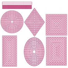 

Square Metal Cutting Dies Scrapbook Diary Decoration Stencil Embossing Template Diy Greeting Card Handmade 2022 New