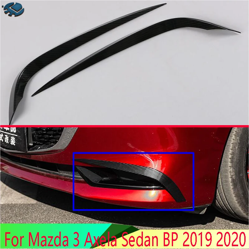 Для Mazda 3 Axela Sedan BP 2019 2020 автомобильные аксессуары углеродное волокно стиль перед