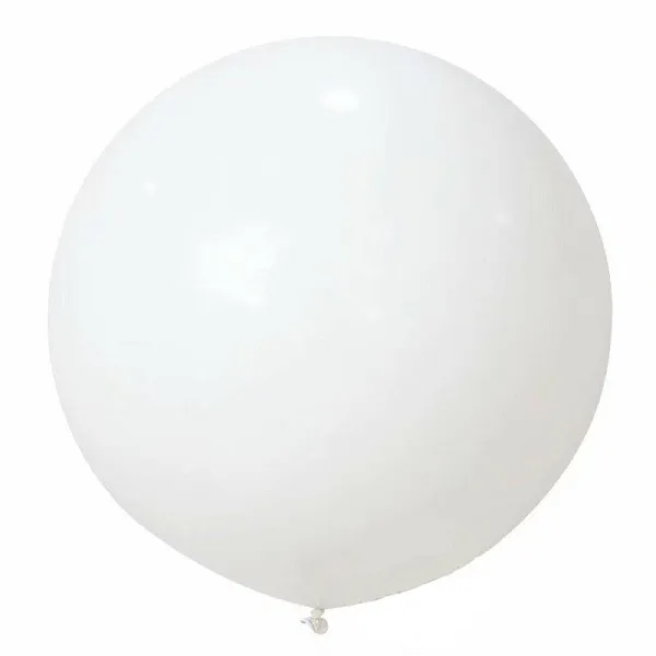 XXYYZZ 1 шт. гигантский воздушный шар большой воздушный шар 36 дюймов прозрачные латексные воздушные шары прозрачный шар для вечерние шары для украшения игрушки festas gl - Цвет: White