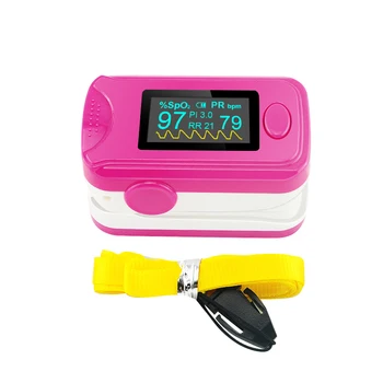 

Color Rosered OLED Fingertip Pulse Oximeter With Audio Alarm & Pulse Sound - Spo2 Monitor Finger Puls Oximeter