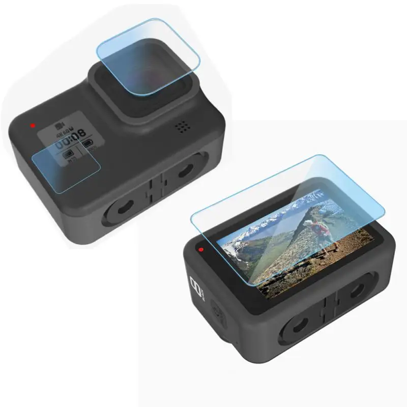 Для экшн-камеры Gopro8 мягкий чехол водонепроницаемый силиконовый чехол Аксессуары для камеры из закаленной пленки аксессуары для Go Pro
