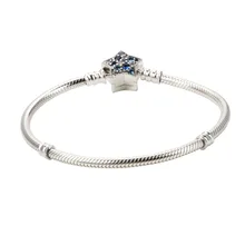 Браслет из стерлингового серебра 925 пробы, креативный браслет со звездой, модный Пентагон, ювелирное изделие