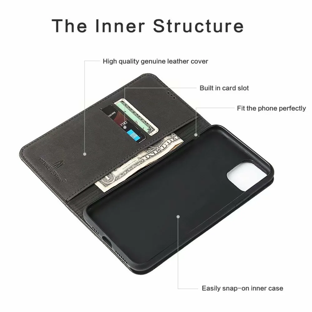 Чехол Fierre Shann из натуральной кожи для iphone 11 fundas iphone X 7 8 Plus, чехол из натуральной кожи для samsung S8 plus, чехол