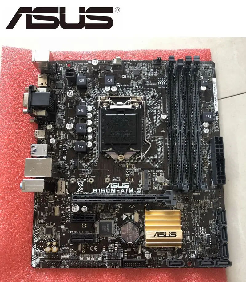 Настольная Материнская плата ASUS B150M-A/M.2 DDR4 B150 Socket LGA 1151, материнская плата для настольных ПК, распродажа