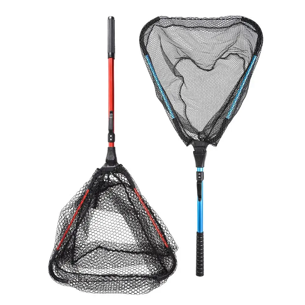 

Aluminum Alloy Fishing Net Telescopic Fish Catching Landing Nets Gear Fish Landing Net Foldable Collapsible Telescopic Pole