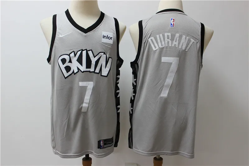 3 /20 City Edition Men's Brooklyn#7 Kevin#11 Kyrie new season Jersey - Цвет: 3