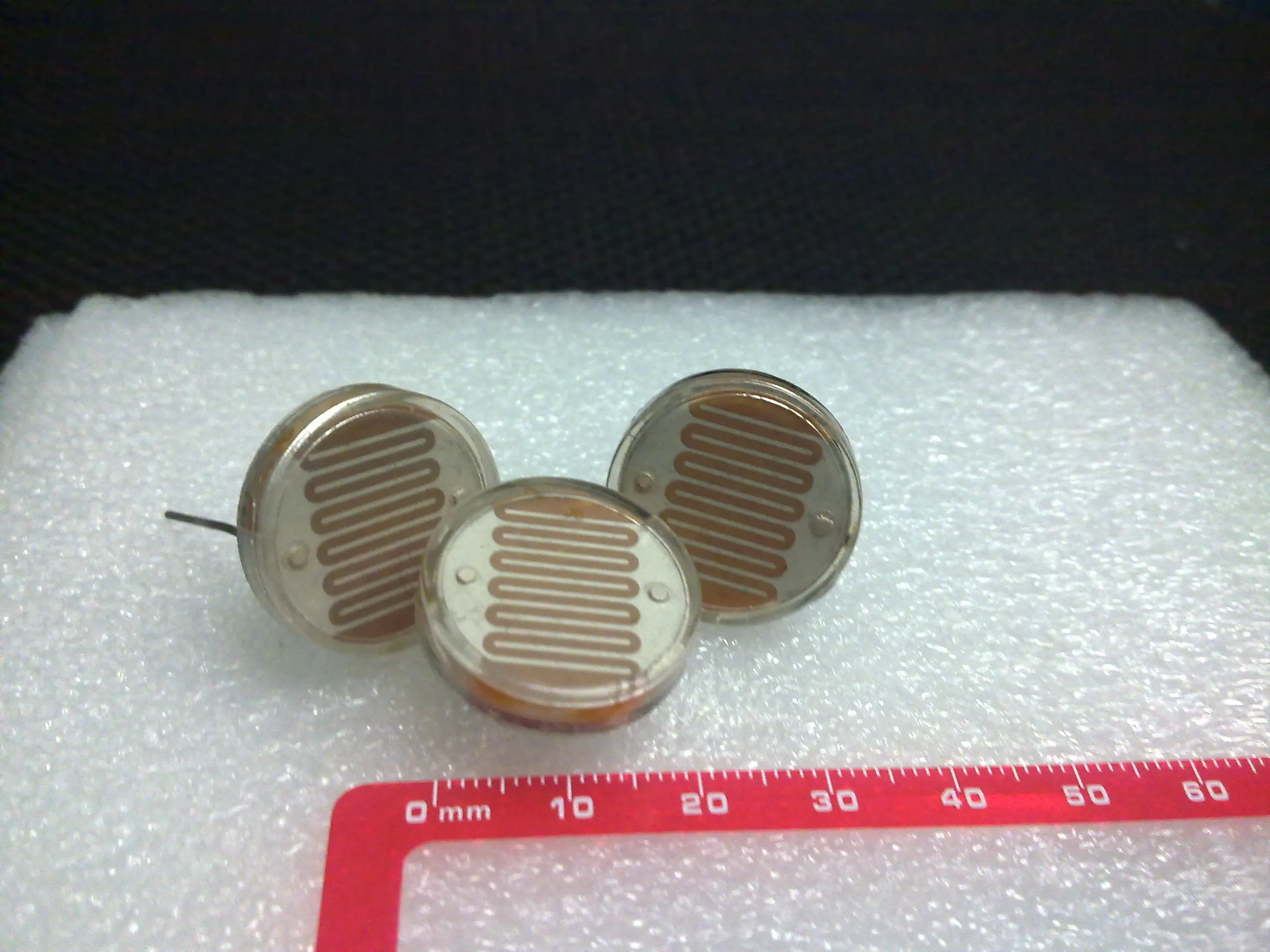 100pcs/bag 20mm Metal shell glass package CDS light sensor LDR Photoresistance MJ20510 MJ20515 MJ20525 MJ20558