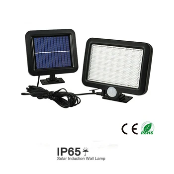 

56/30 LED Solar Light Lamp Outdoor PIR Motion Sensor Solar Power Panel Garden Light Night Security Street Yard Path Wall Lamp sp