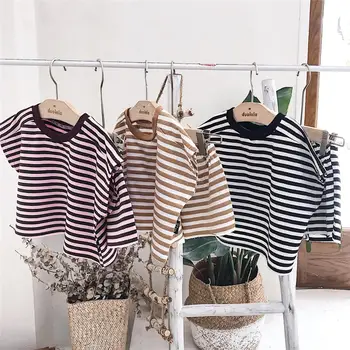 

Owligbaby Fashion baby set boy and girls striped set good quality Children Clothes 2-6years
