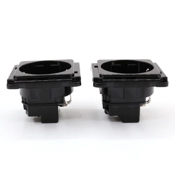 

2PCS HIFI SCHUKO Socket,Korean Standard AC Power Connector EU Power Socket Jack Power Cord Inlet AC 250V 16A