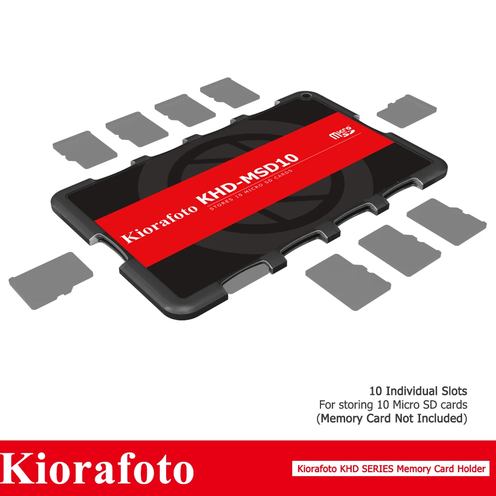 Kiorafoto аксессуары для камеры держатель для карт памяти SD/MSD/Micro SD/TF протектор для Canon 1300d/Nikon D5300/sony A6000 легкий