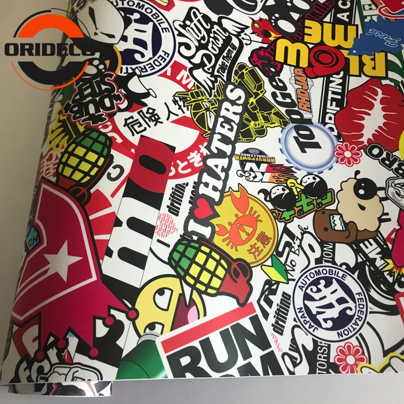 cartoon sticker bomb vinyl car sticker film 2