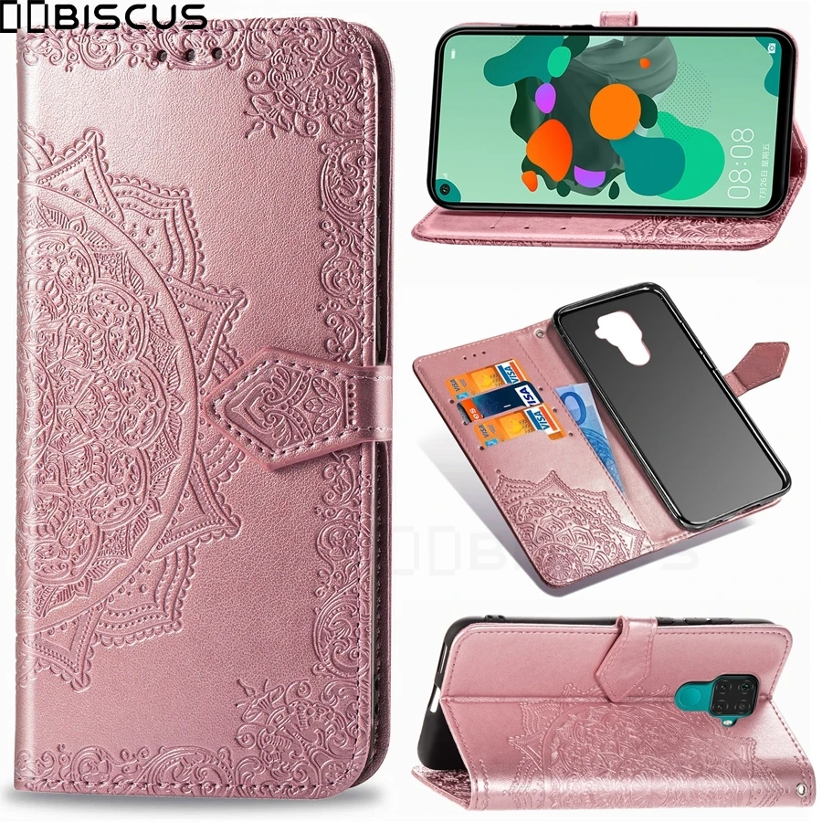 Роскошные Флип-Чехлы для Huawei Mate 30 Lite кожаный чехол-кошелек из искусственной кожи