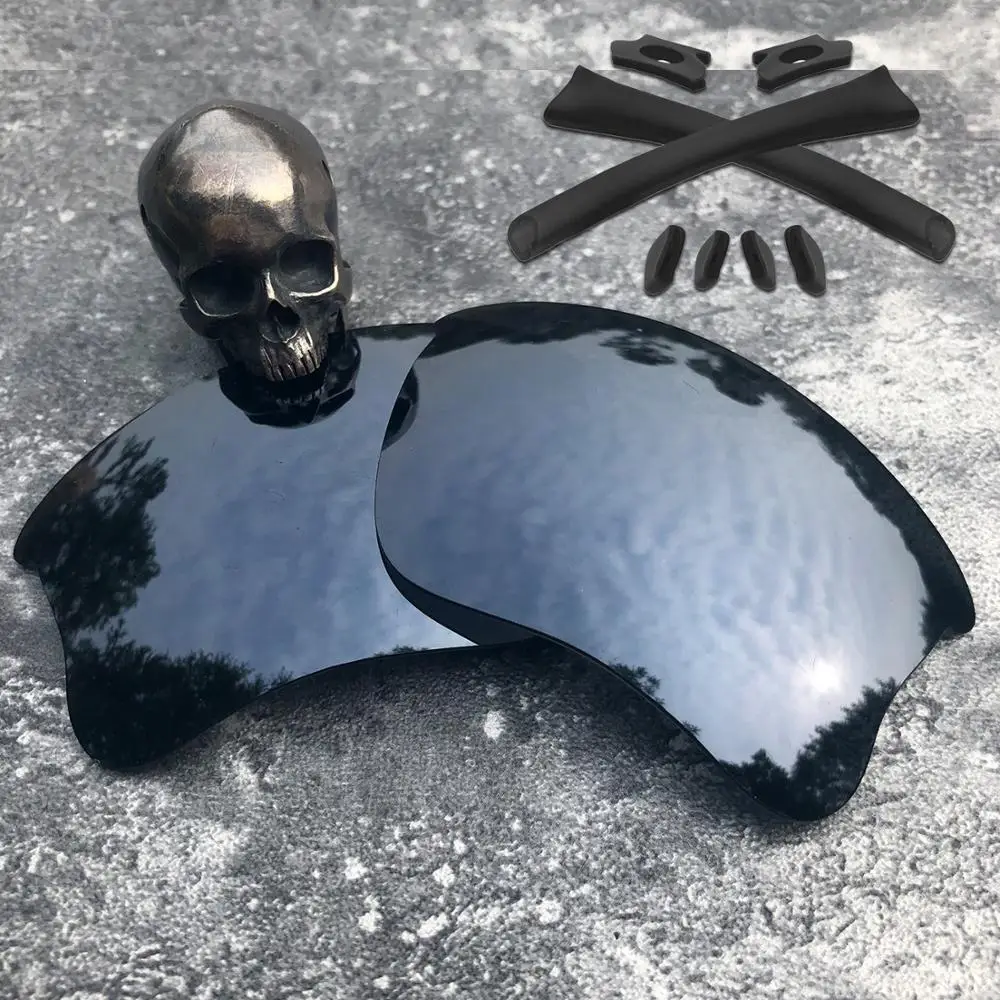 Black IR-Kit Firtox настоящие поляризованные Сменные линзы и носки с ушками и носоупоры для-солнцезащитных очков XLJ(только линзы)-несколько опт - Цвет линз: Black IR-Kit