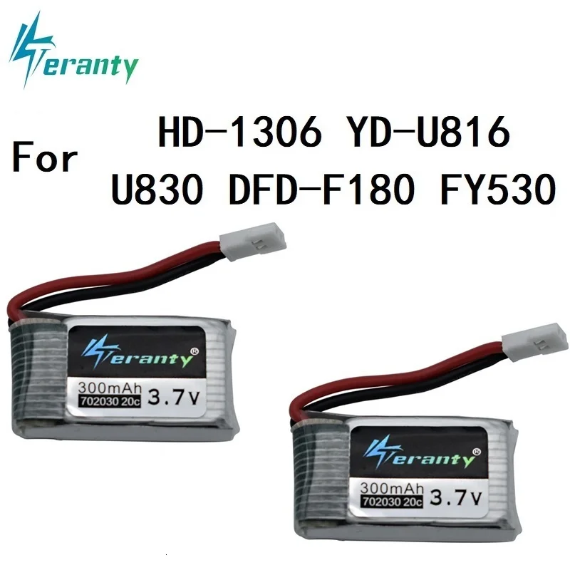 Батарея дрона для E55 FQ777 FQ17W DFD F180 FY530 U816 U830 батарея 3,7 V 300mAh lipo батарея для радиоуправляемого квадрокоптера запасная часть 1-5 шт