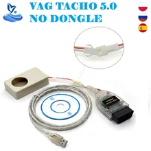 Dla VAG TACHO 5.0 interfejs USB najnowsza wersja zielona PCB FTDI FT245RL VAG TACHO USB5.0