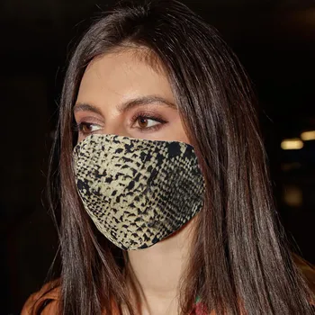 

Fashion Face Mask Women Adult Leopard Print Windproof Foggy Haze Pollution ultraviolet Breathable Mouth Cover Mascarilla