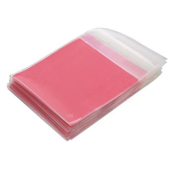 

New 100 PCS Lovely Cute Bowknot OPP Self Adhesive Cookie Bakery Candy Biscuit Roasting Treat Gift DIY Plastic Bag (Light Pink)10