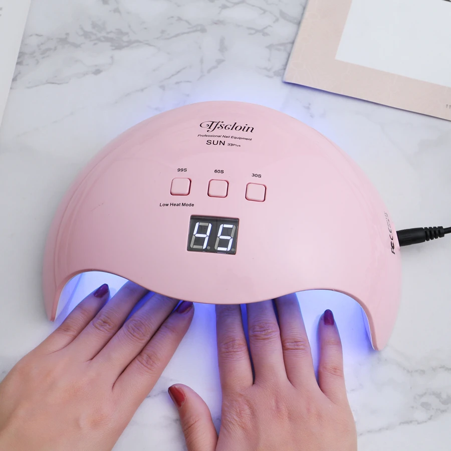 

TFSCLOIN 48w SUN X9 Plus Curing Gel Polish Pink LED UV Lamp 21 Pcs Leds Quick Drying All Gel Nail Manicure Tool