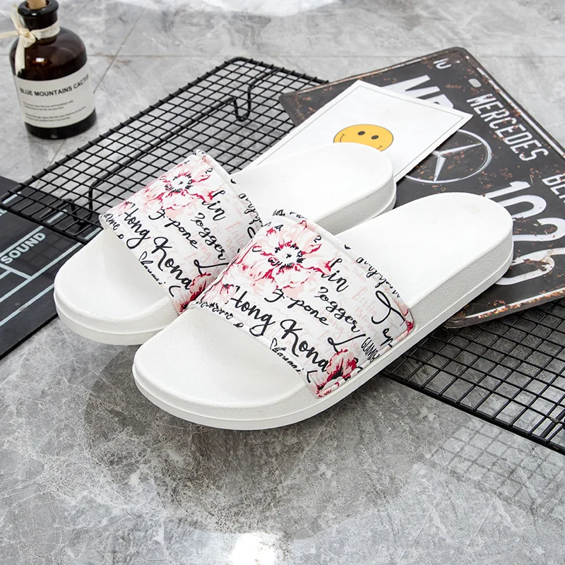 

Summer new style home ladies slippers trend, outer wear fashion all-match student home soft bottom casual female cute slippers