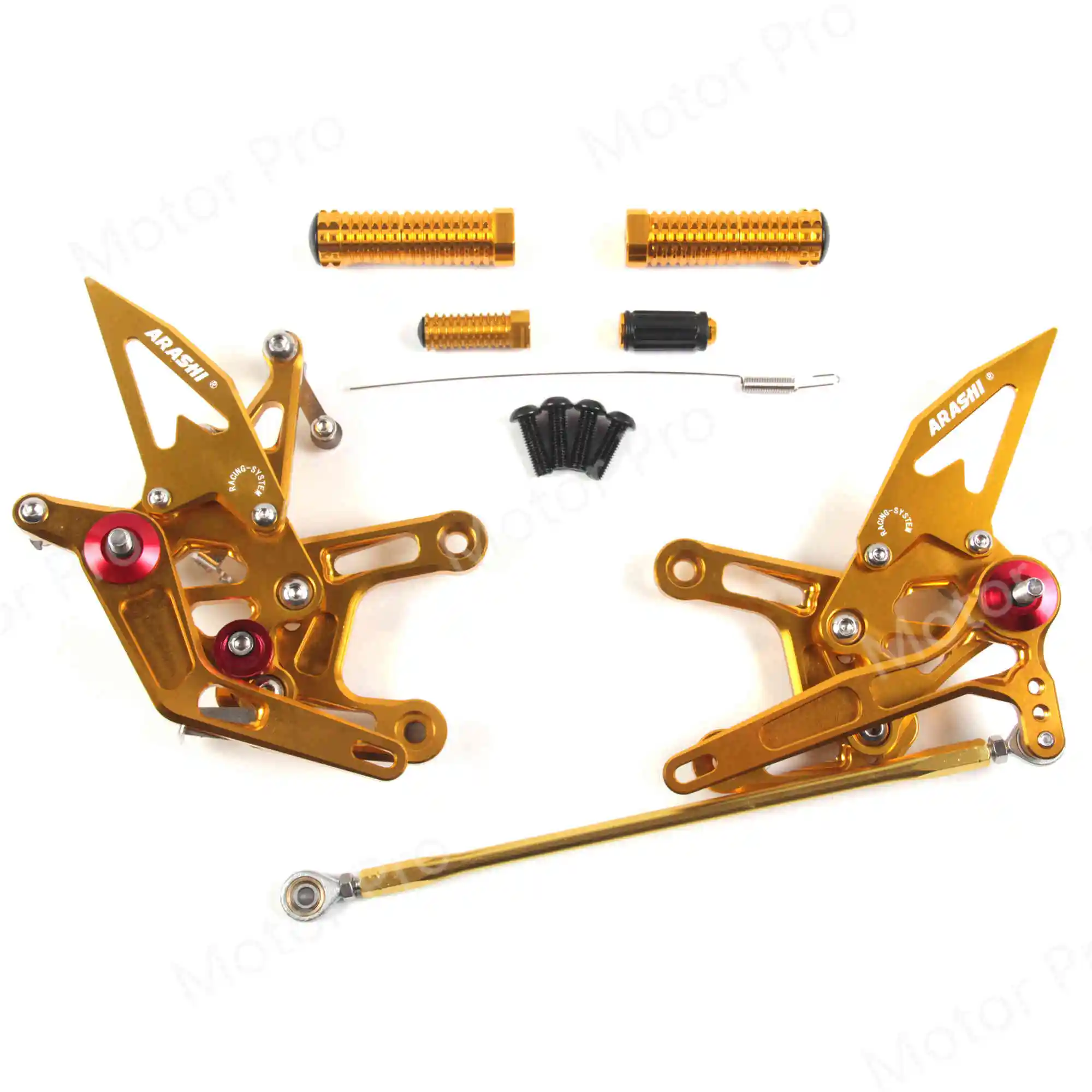 Регулируемые подножки для KAWASAKI NINJA ZX10R 2011- Аксессуары для мотоциклов подножка Rearset ZX-10R ZX1000 ZX1000J 14 - Цвет: 2.0 Gold