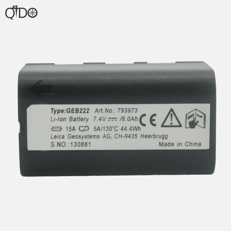 Новый высококачественный литий ионный аккумулятор GEB222 7 4 В 6000 мАч для Leica TOW