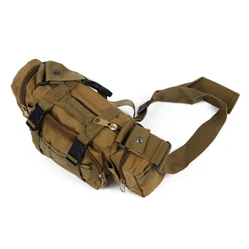 

Camping Hiking BikeTrekking Sport Military Army Bum Travel Waist Bag - Mud-colored