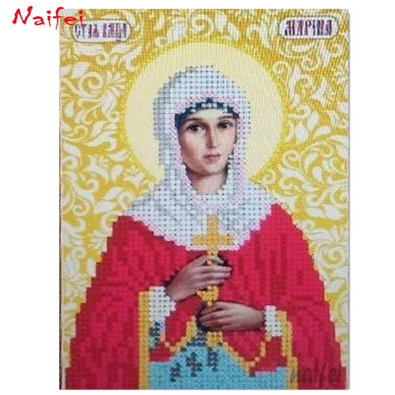 5D алмазная живопись сделай сам Священная Марина полный круг/квадрат вышивка