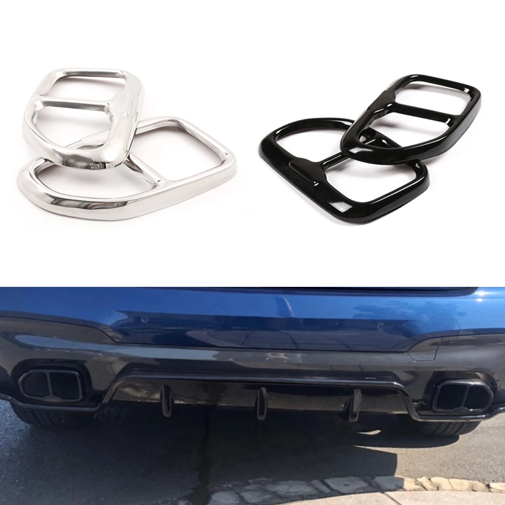 Для BMW X3 G01 X4 G02 2018 2019 заднего двойной выхлопной глушитель выхлопных газов наклейки