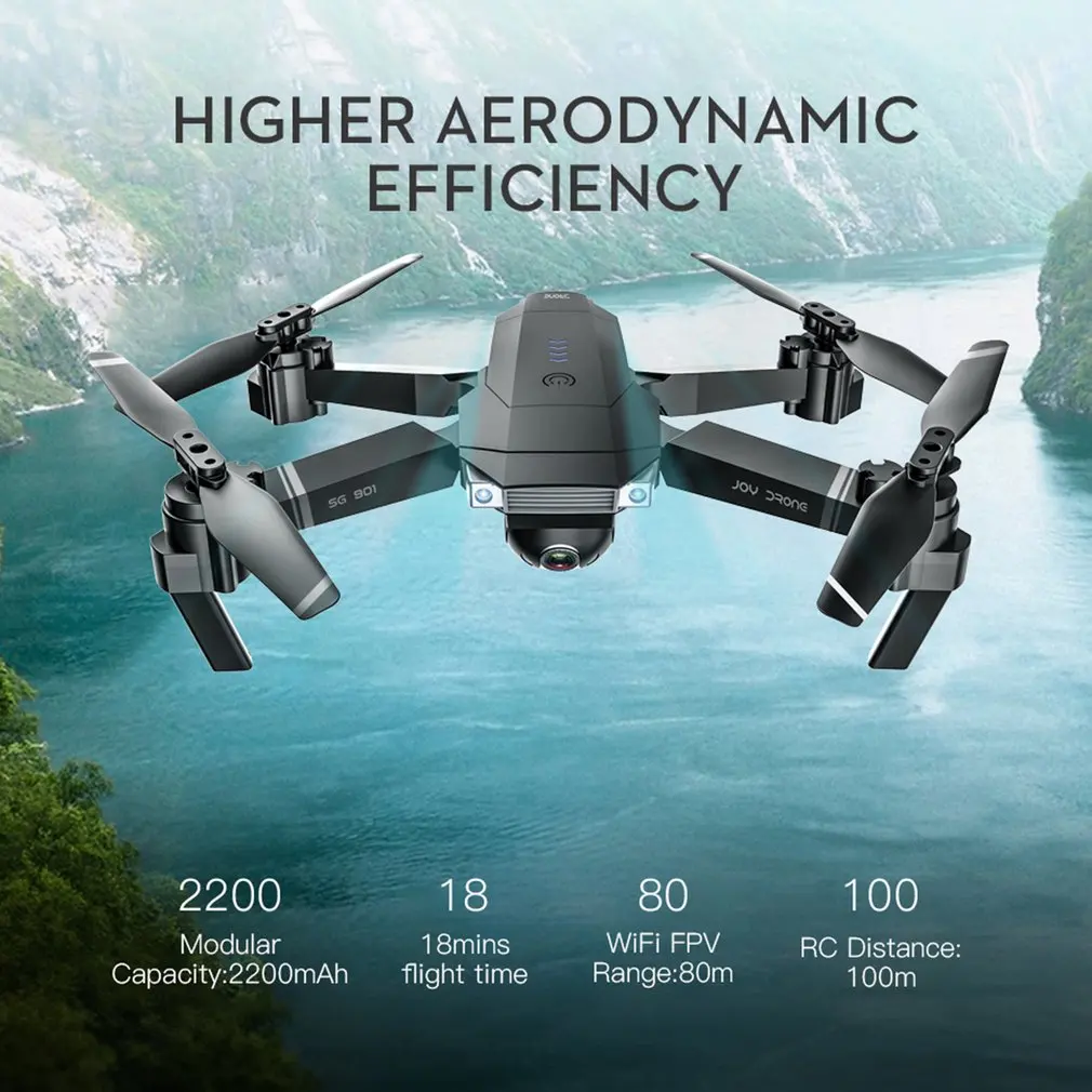 SG901 складной Дрон широкоугольный 4 K/1080 P HD Двойная камера оптическая WiFi следование за мной Радиоуправляемый Дрон FPV Профессиональный Длинный аккумулятор летательный аппарат