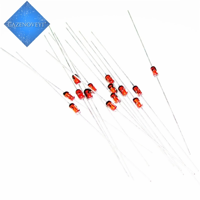 Pack of 100 Pieces DO-204AL Chanzon 1N4734A 1N4734 Power Zener Diode 1W 5.6V DO-41 Axial Diodes 1 Watt 5.6 Volt 5V6 