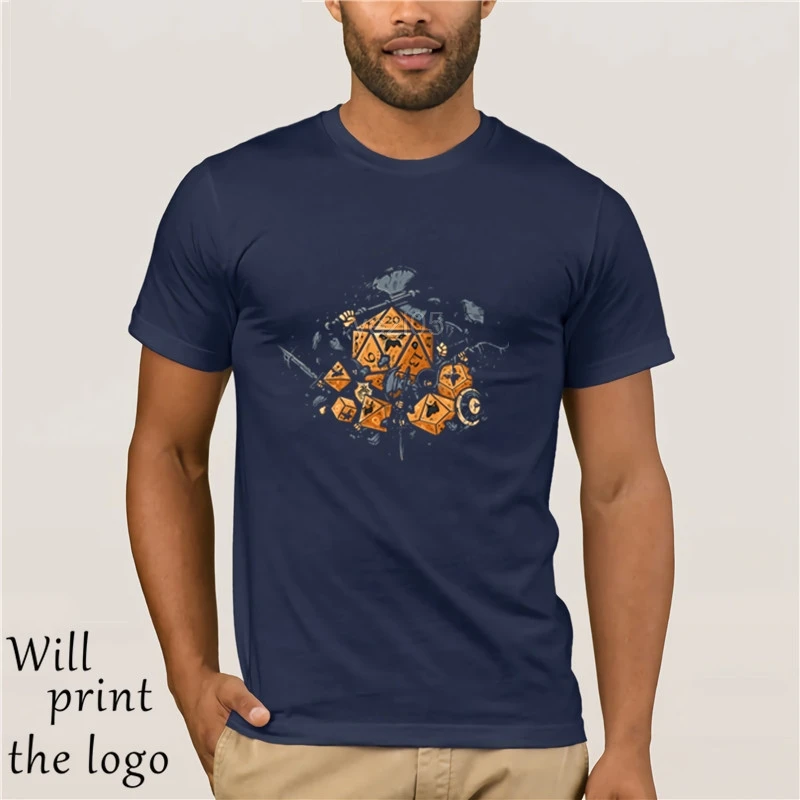 RPG Stati Tee D20 Gioco Maglietta Degli Uomini di Nero Magliette e camicette Dadi Abbigliamento Vintage Studente 100% T-Shirt I |