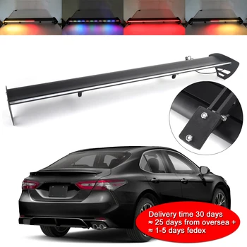 

Areyourshop Universal Hatch Adjustable Aluminum Rear Trunk Wing Racing Spoiler With LED For BMW For Audi Car Accessories Parts