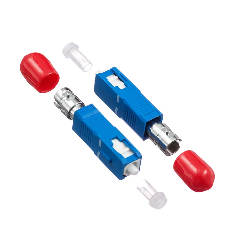 SC Male to ST Female Fiber Optic Adapter SC-ST Hybrid Optical Adaptor Hybrid Optical Fiber Connector Adapter