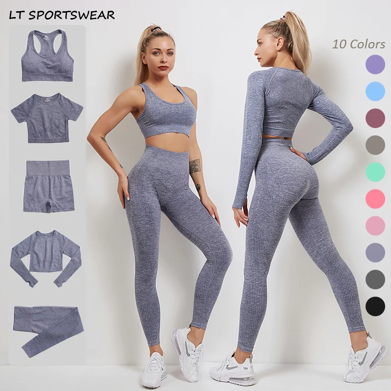 235PCSSportOutfitForWomanLongSleeveFitnessClothingLadies