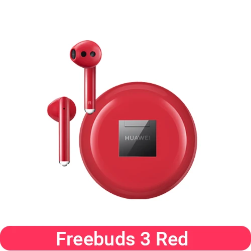 Huawei Freebuds 3 беспроводные гарнитуры TWS Bluetooth наушники активное шумоподавление Bluetooth 5,1 - Цвет: Red
