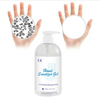 

300 ML Portable Hand Sanitizer Gel 75% Alcohol Disposable Waterless Anti Bacteria Disinfectant Gel