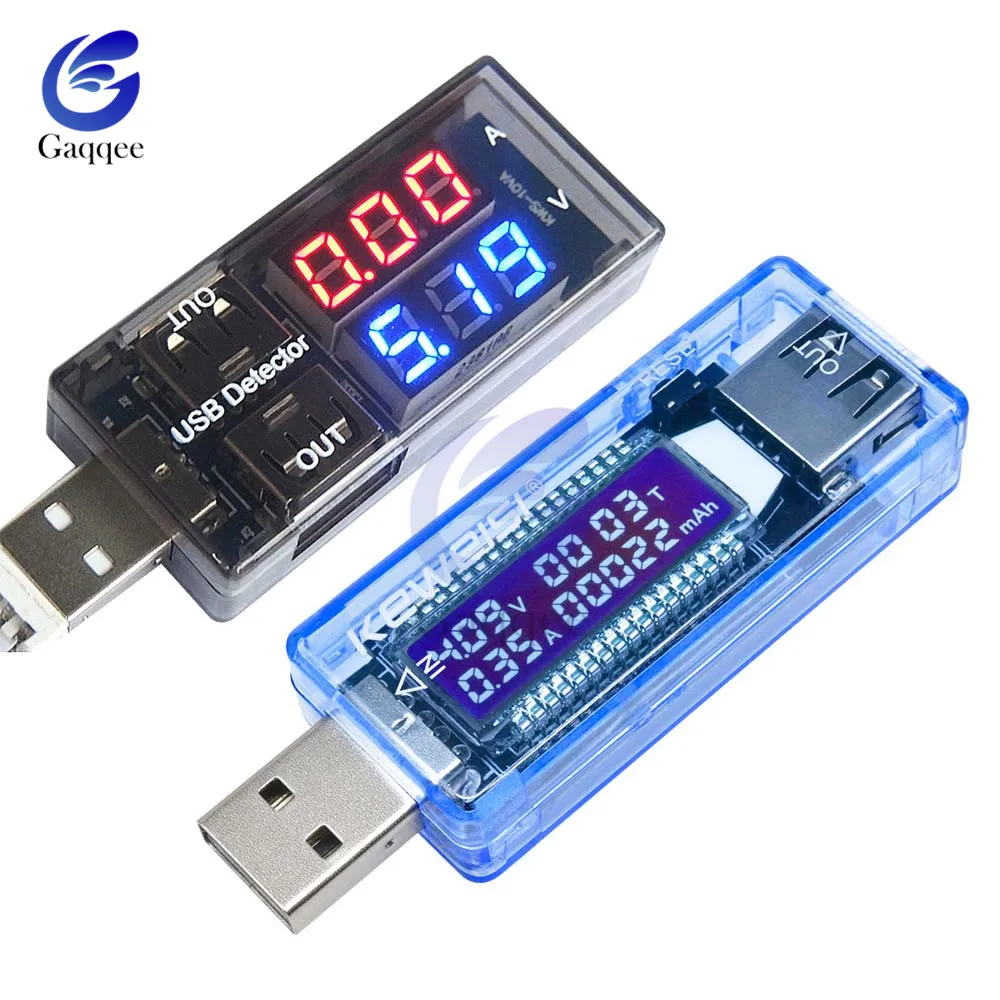 USB LCD Detector Voltmeter Ammeter Power Capacity Battery Current Meter MFIJIJ 
