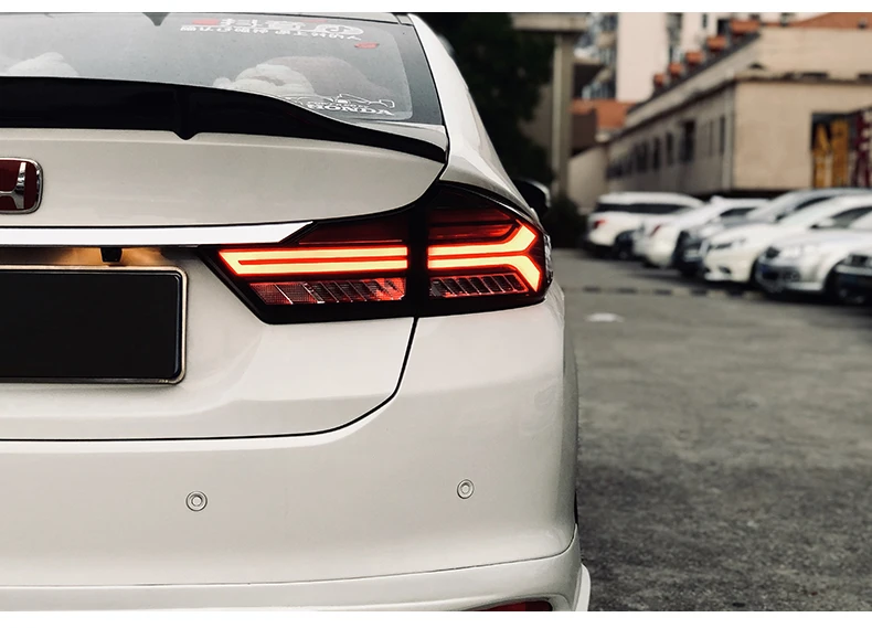 Автомобильные задние фонари для Honda CITY- задние фонари городской задний фонарь светодиодный DRL ходовые огни Противотуманные фары Задние парковочные огни