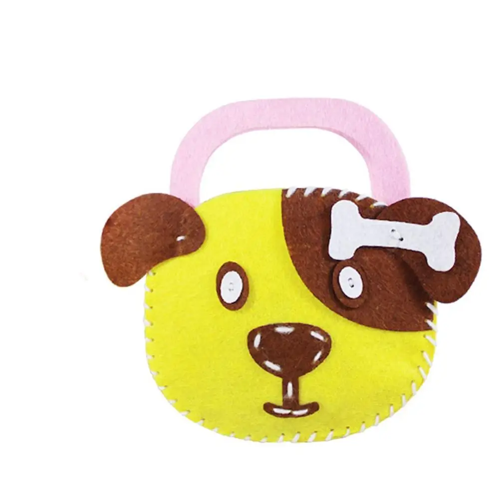Dog Пальто с капюшоном, 1 предмет одежды для творчества DIY милая, стильная интерактивная игрушка нетканой ткани ручной работы интеллект Обучающие промыслы искусство игрушки для детей, подарок - Цвет: Dog