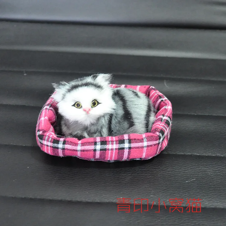 Модель один клик вызовет гнездо для кошки маленькая церемониальная машина маленькие украшения детская игрушка Карманный Кот Мяу