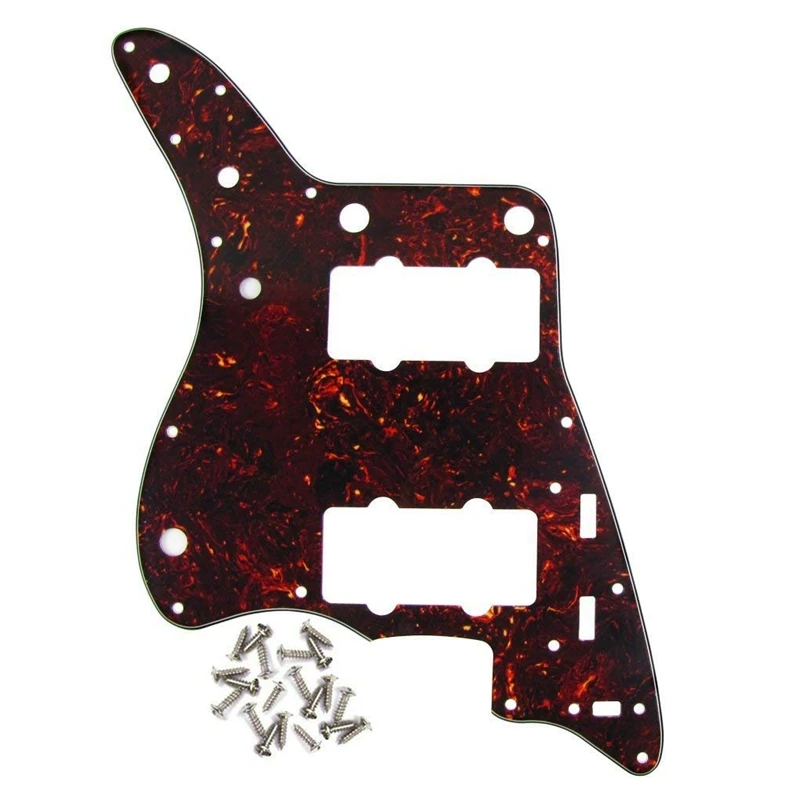 4Ply Guitar Pickguard Scratch Plate for American Fender Style Vintage JM Guitar, with Screws